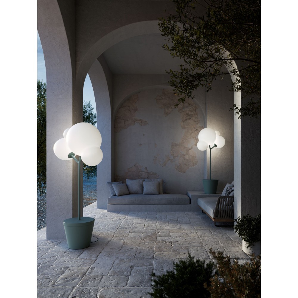 TREE OF LIGHT FLOOR LAMP 895x500x1850mm. 2xE27 max.70 W. WHITE, WHITE DIFFUSER - BULBS INCLUDED