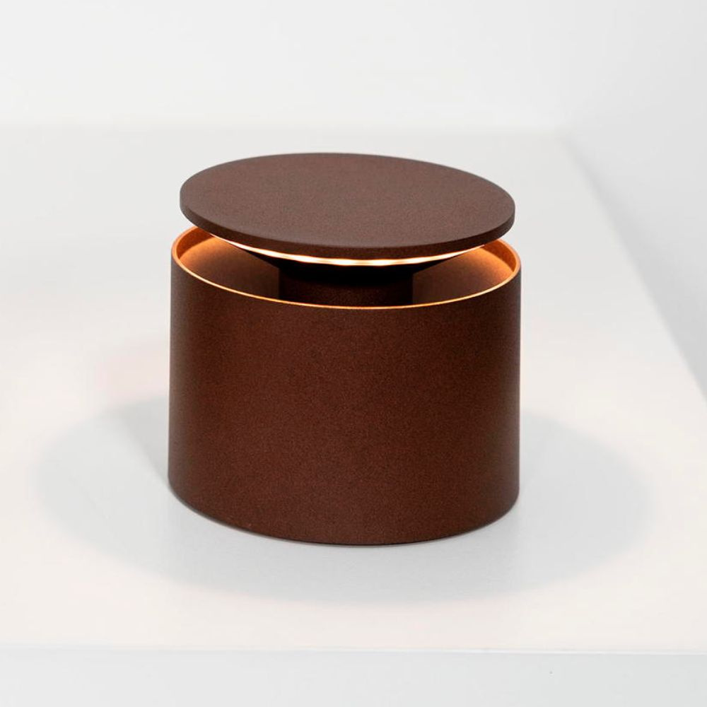 PUSH-UP PRO TABLE LAMP Ø.120x83mm. CORTEN 2,2W LED 105/134lm. NO PLUG