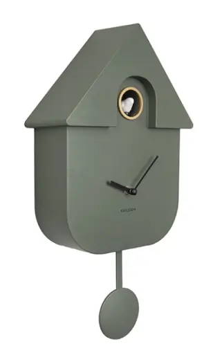 Horloge murale Coucou Moderne ABS brigh jaune