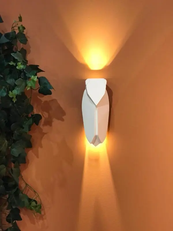 MUETTE LUMINEUSE APPLIQUE MURALE BLANC