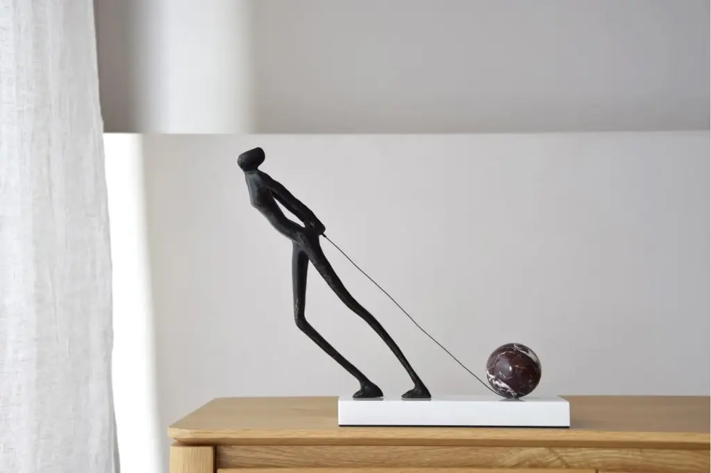 [INTERIORISMO] Sculpture en métal et marbre Arrastre