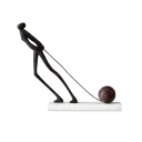 SCULPTURE METAL ET MARBRE ARDEUR CREATRICE