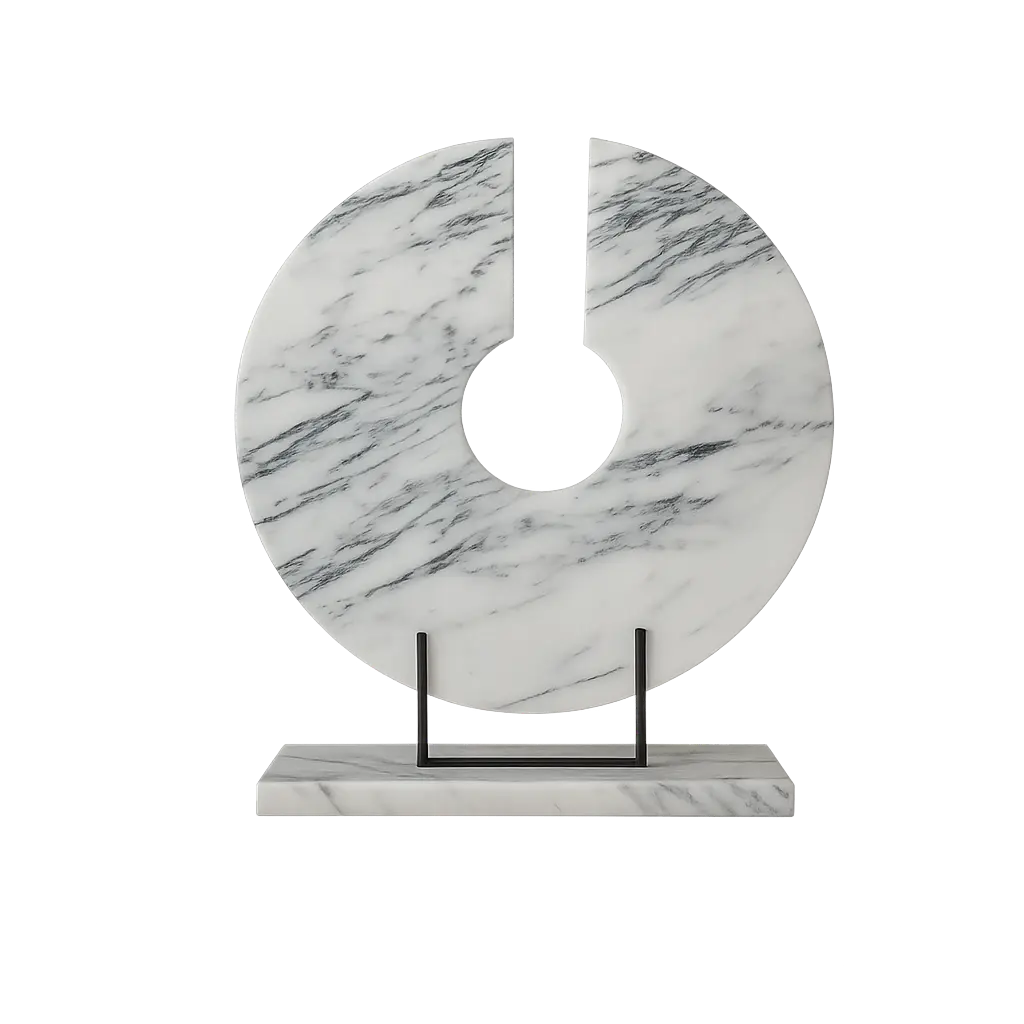 ARNELA SCULPTURE. MARBRE ET MÉTAL