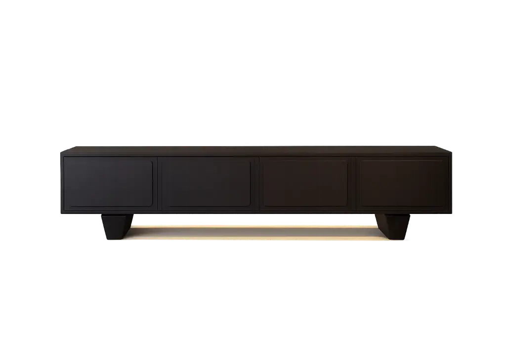 MEUBLES TV RIO CHÊNE TEINTÉ NOIR