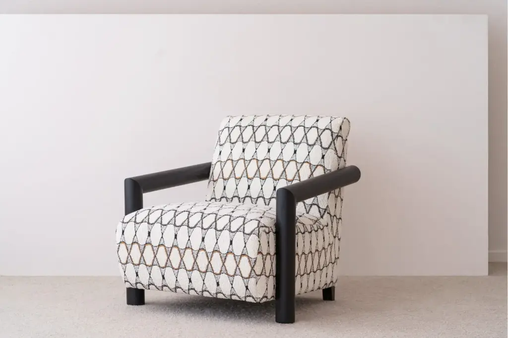 [INTERIORISMO] FAUTEUIL GÉOMÉTRIQUE BEIGE