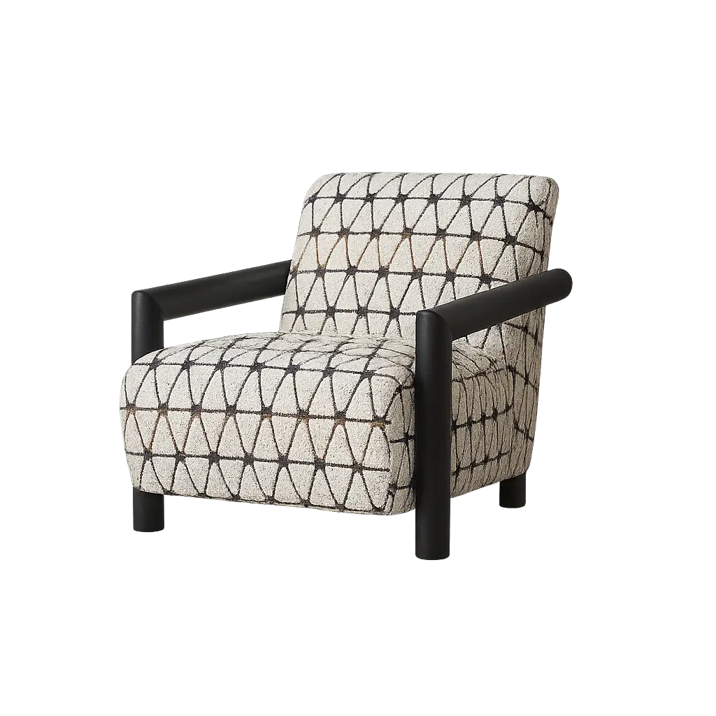 FAUTEUIL GÉOMÉTRIQUE BEIGE