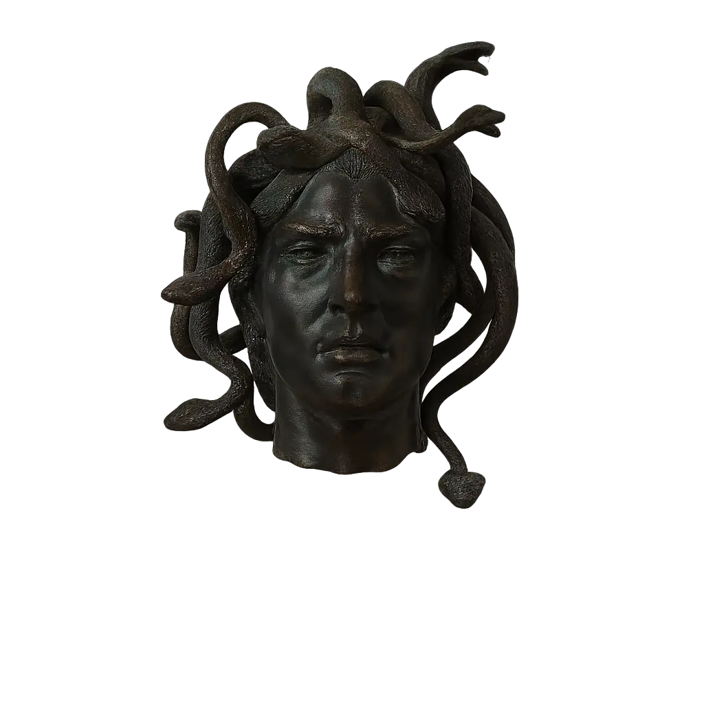 Female Medusa Bust on Stand