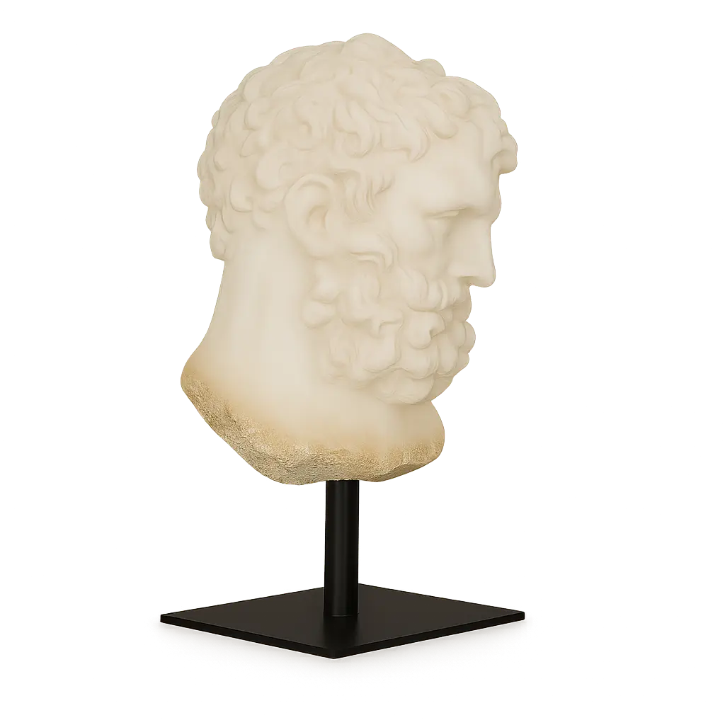 Hercules Bust on Stand