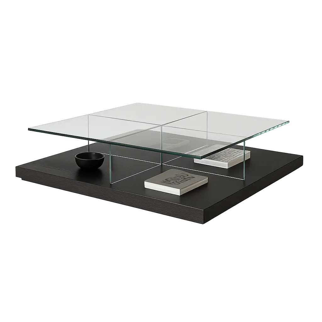 [MERIDIANI] TABLE BASSE CLUNY EDITION ROUVRE BLACK