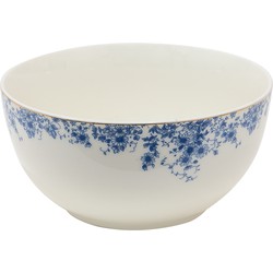 Bol de soupe Blanc, Bleu Ø 14x7 cm / 500 ml