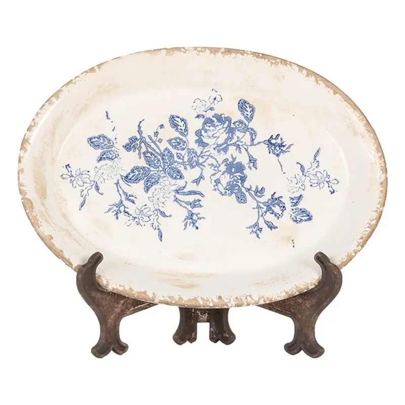 Plaque de décoration Beige Bleu 25x18x3 cm