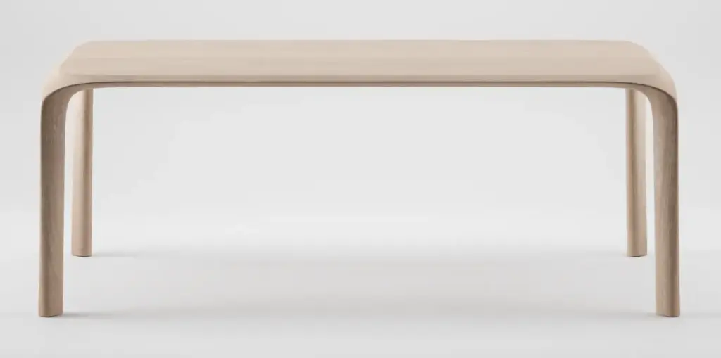 Ging table, 240x100x76cm, oak, Loba white oil AR3