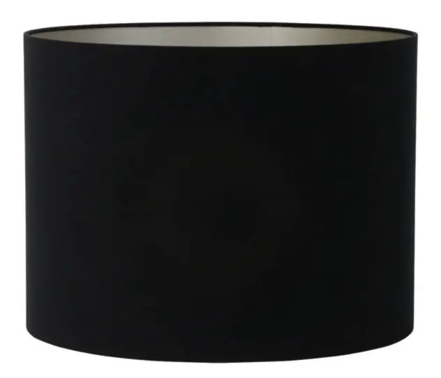Abat-jour cylindre 50-50-38 cm VELOURS noir-taupe