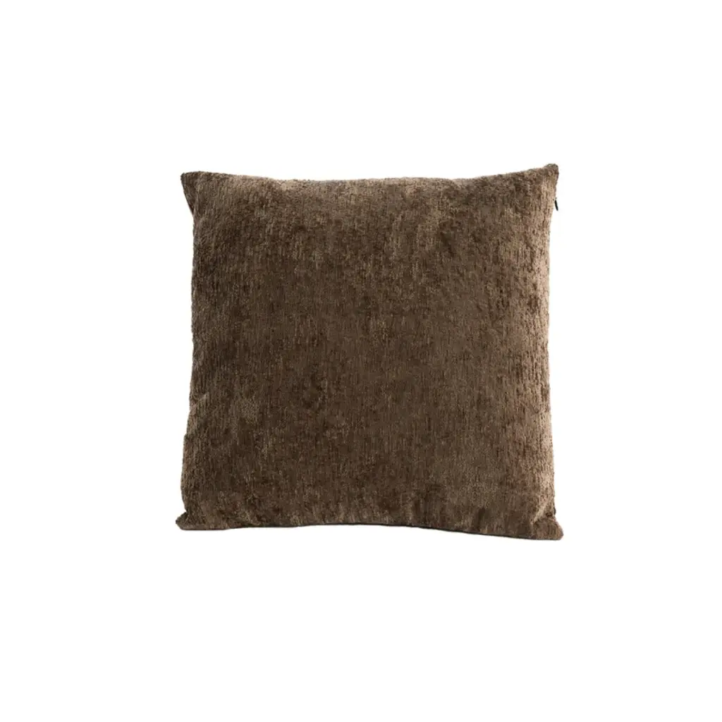 Coussin 45x45 cm ALESSA marron foncé