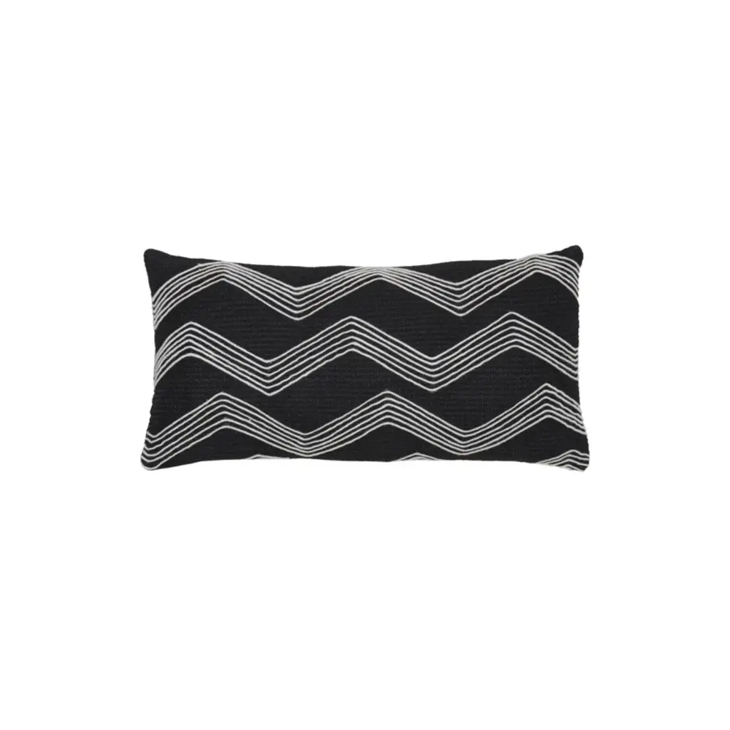 Coussin 60x30 cm MACKEY noir+beige