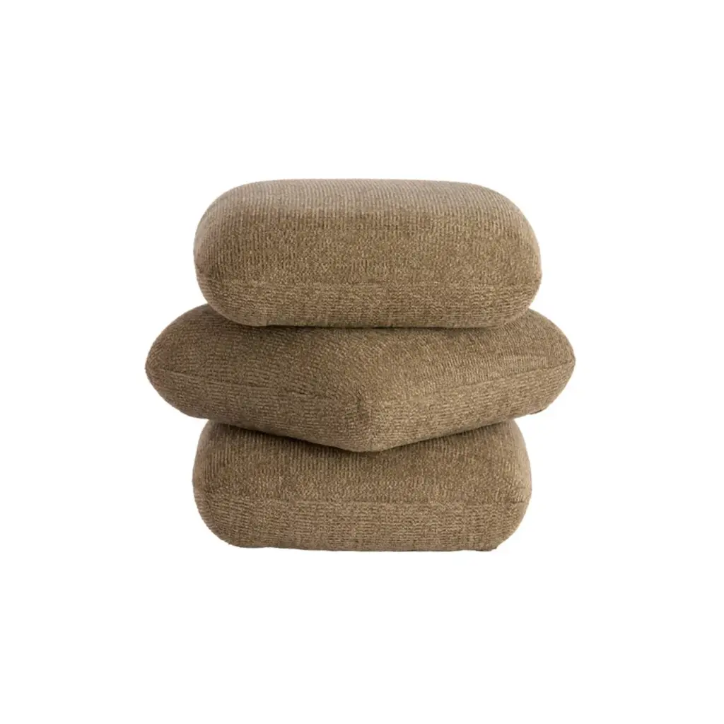 Pouf 44,5x44,5x44,5 cm LAURIE taupe