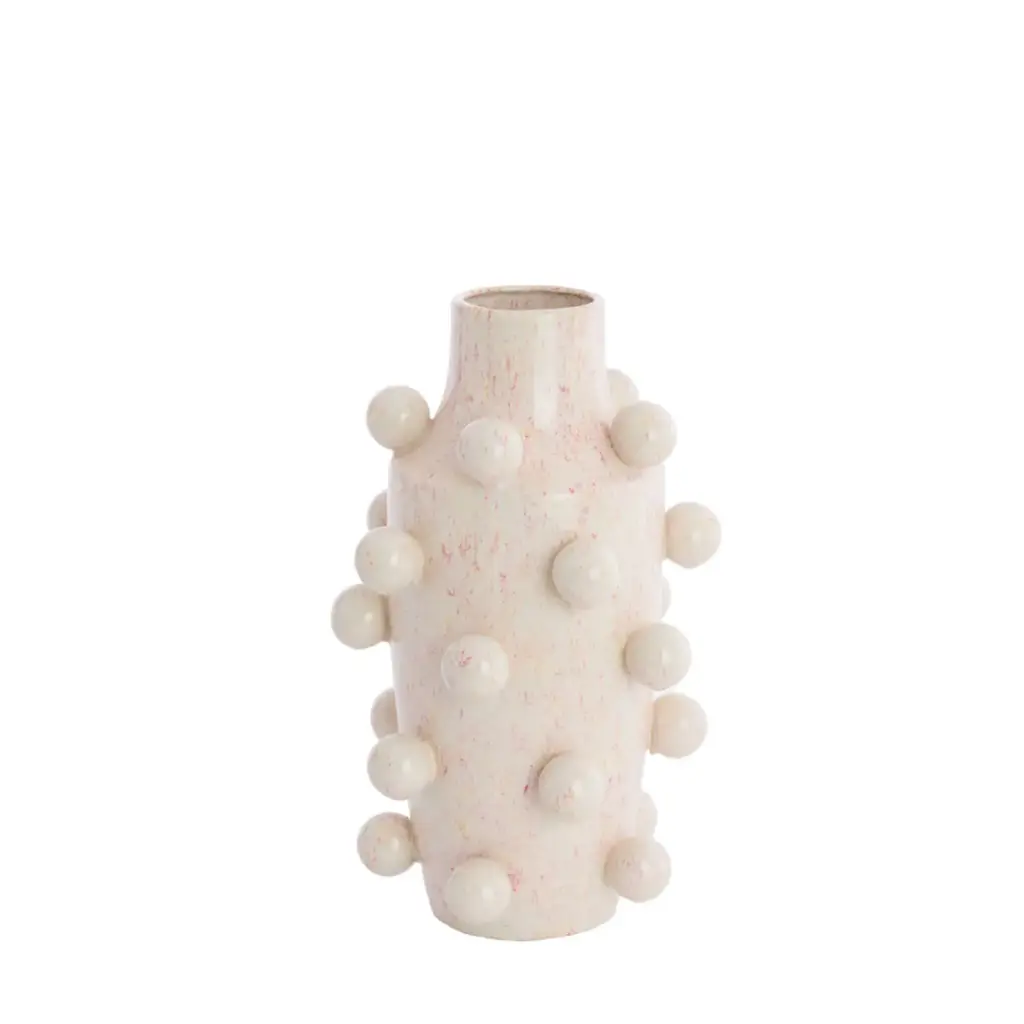 Vase déco Ø22,5x36,5 cm MOL céramique rose