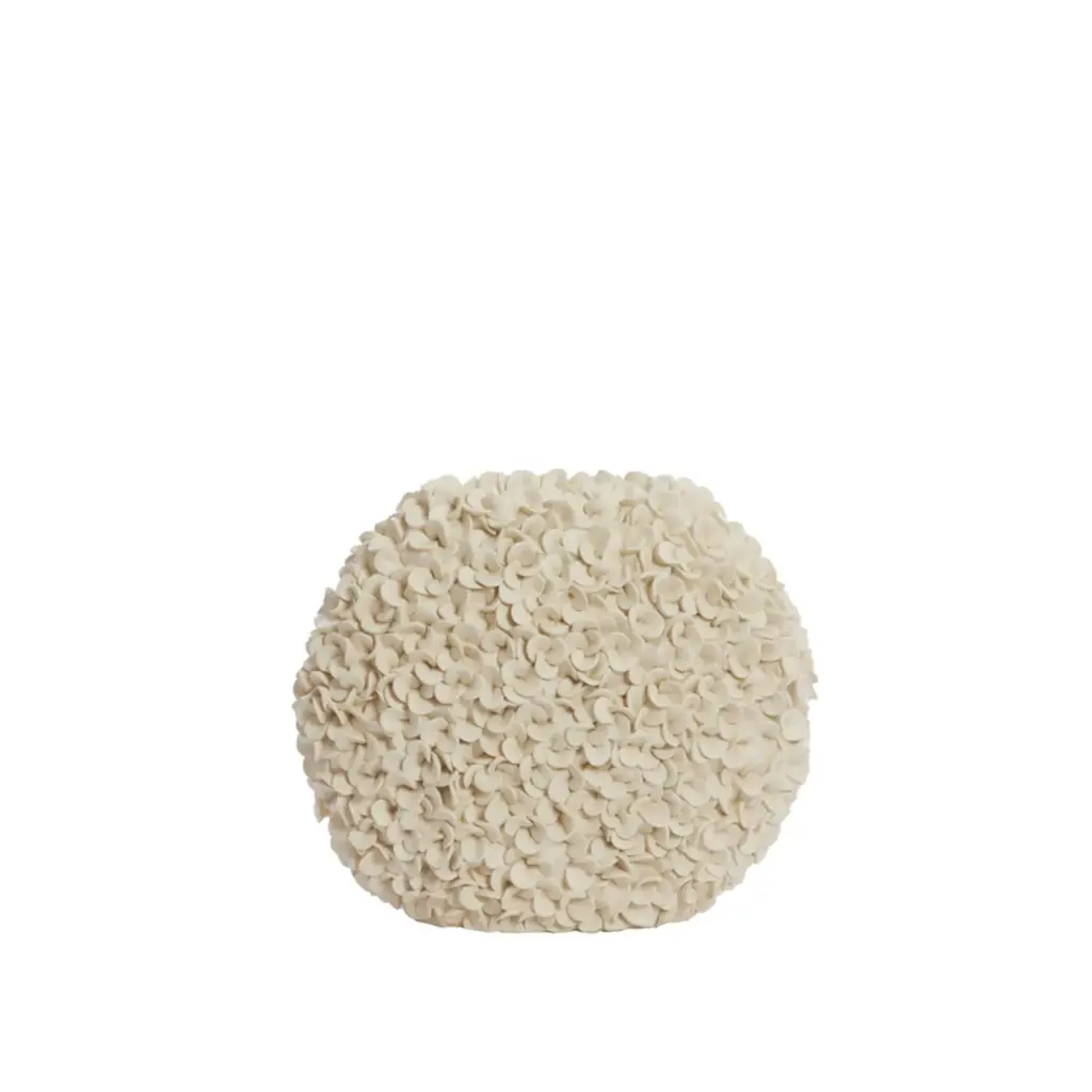 Vase déco 44x20,5x38,5 cm PHYLIA crème