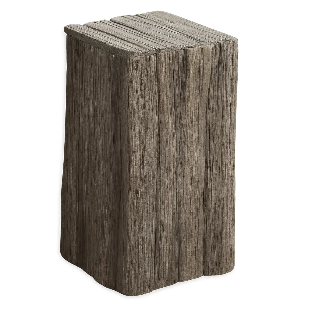 Table d’appoint 33x33x53 cm DEGO mat naturel