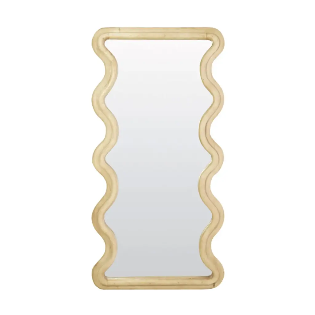 Miroir 81x6x160 cm Bois ALIVA mat naturel