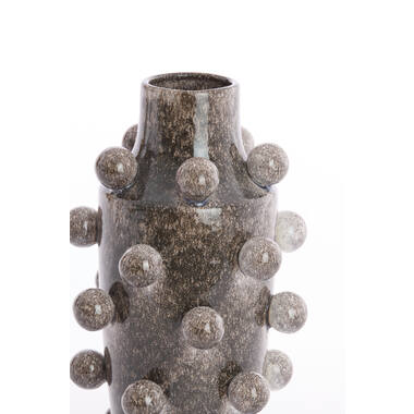 Vase déco Ø22,5x36,5 cm MOL céramique marron foncé