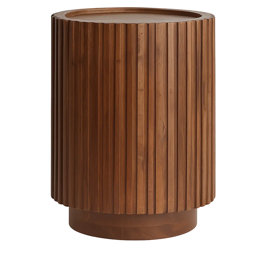 Table d’appoint Ø33x47 cm KIYOSE bois d’acacia marron