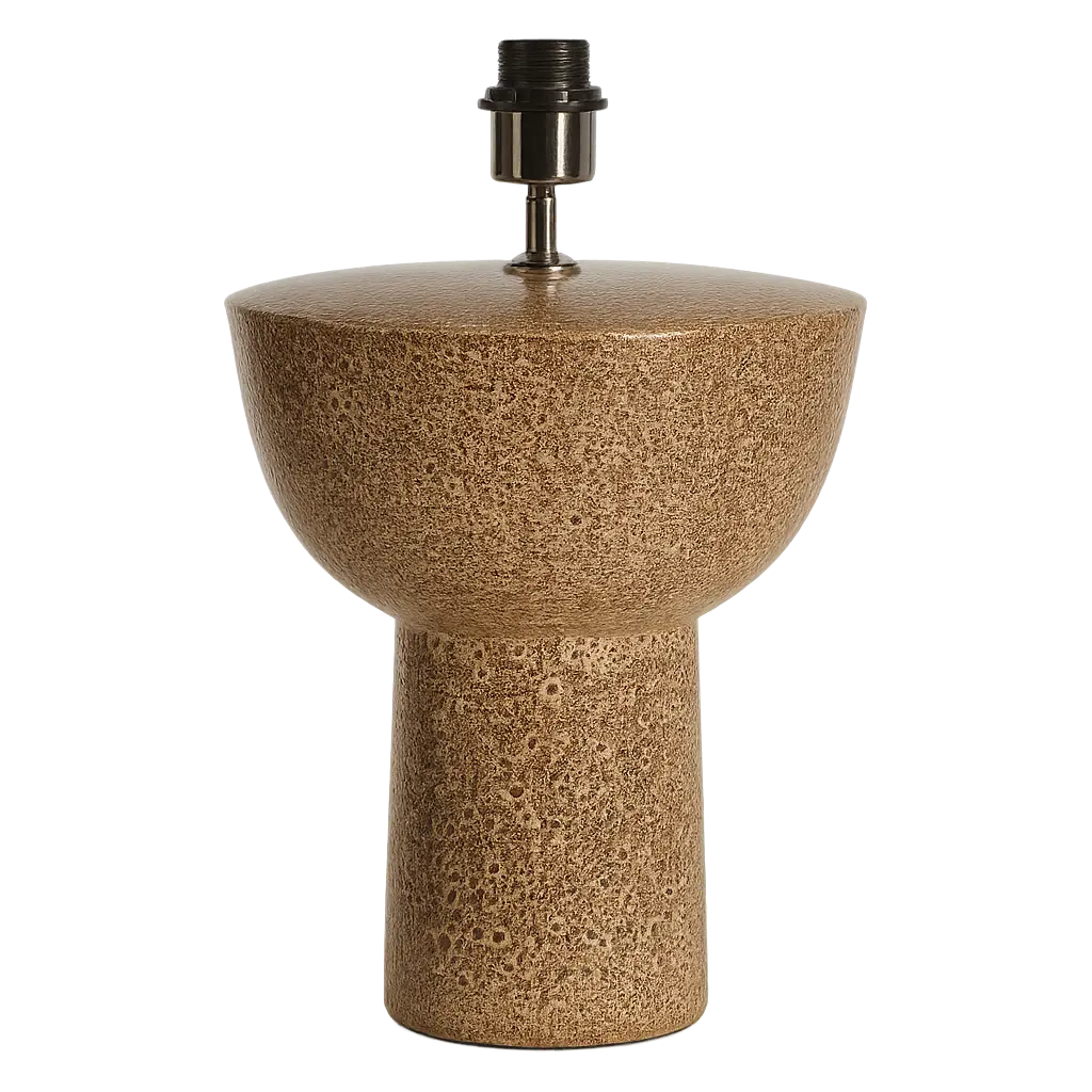 Pied de lampe Ø26x34,5 cm YASUR céramique crème+noir