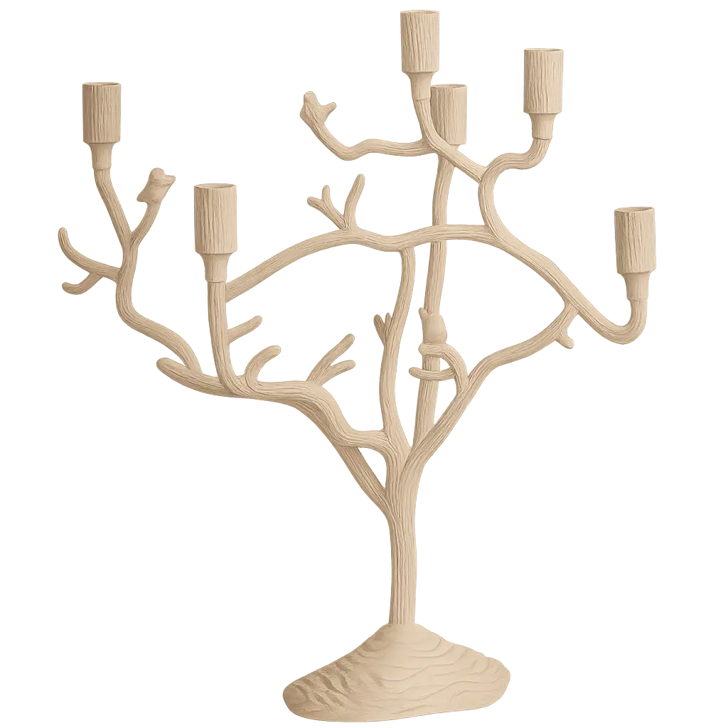 Bougeoir 7L 60x35x70 cm JARDIA crème