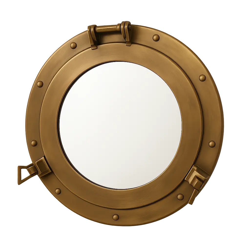 Miroir Ø96 cm ESPEJO verre clair+crème