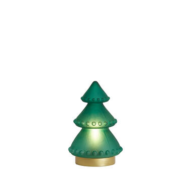 Lampe de table LED Ø12x18,5 cm TREE vert mat-bleu+or