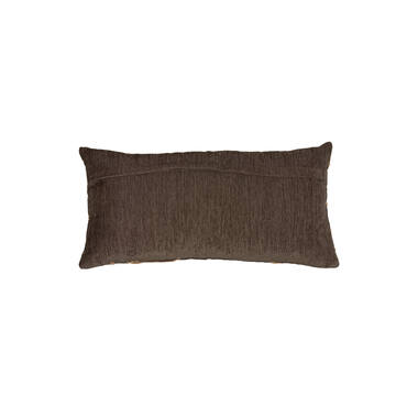 Coussin 60x30 cm CASTRO brun foncé + sable