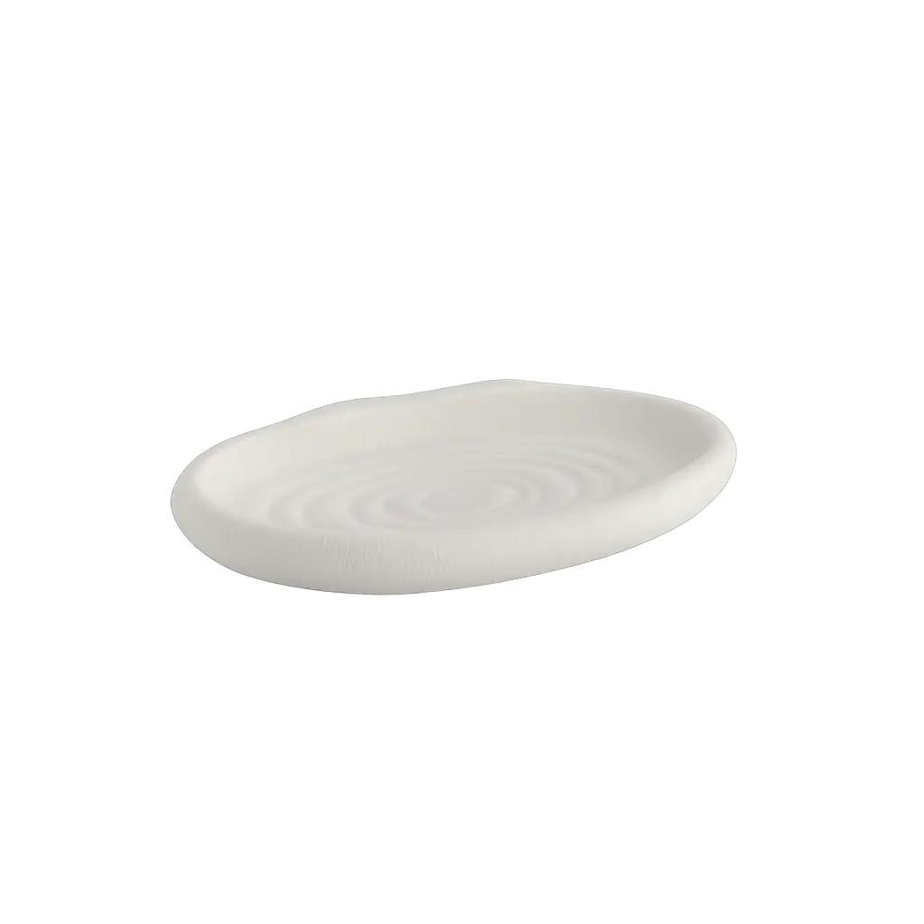 Plat 44,5x30,5x5,5 cm ALAINA crème