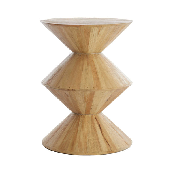 Table d’appoint Ø45x60 cm bois de manguier naturel