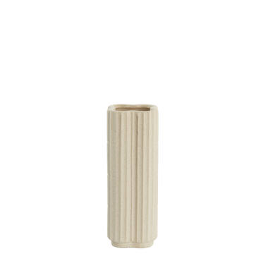 Vase Ø15x35,5 cm CASTOR céramique écru