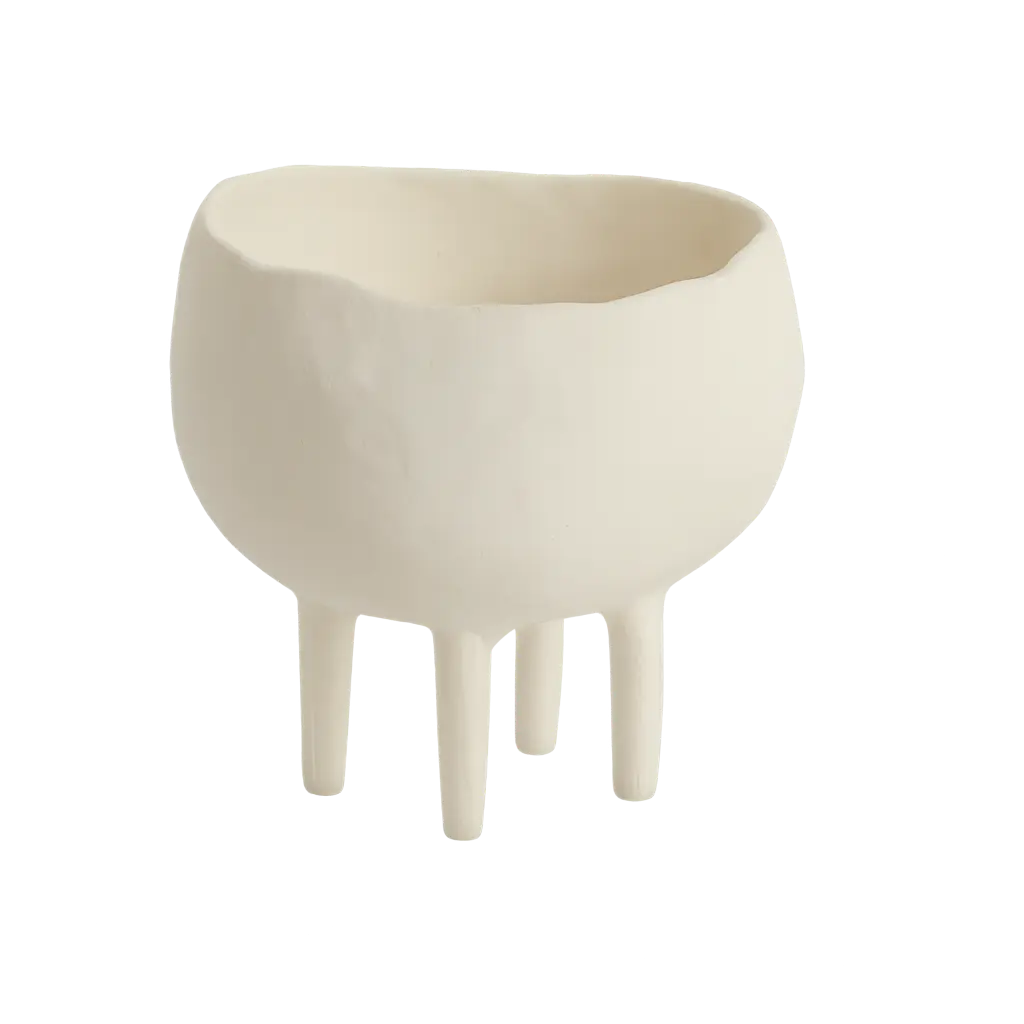 Vase déco Ø16x14,5 cm MUXIA crème