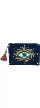 PETITE POCHETTE "CHARMING EYES" BLEU
