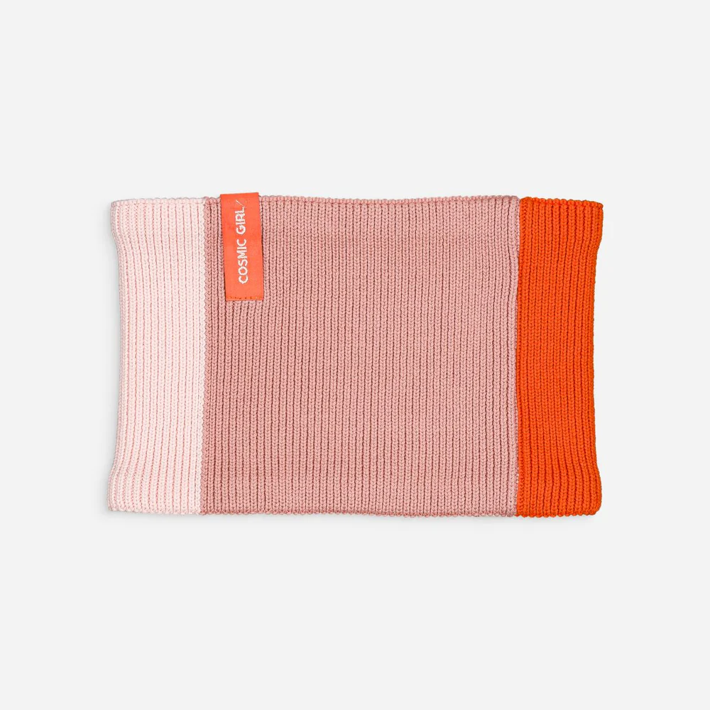 Snood tricolore - Cosmic Girl - Rose - Taille unique