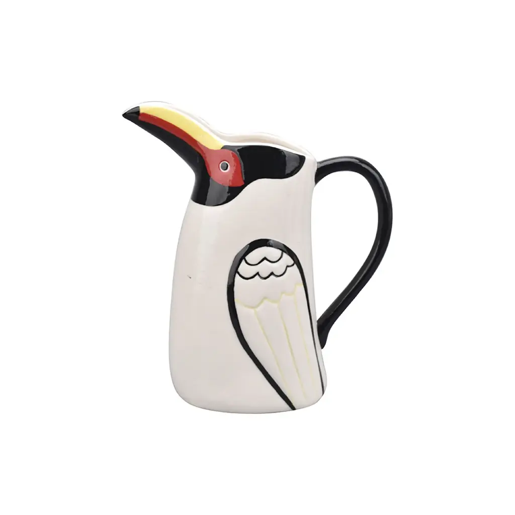 [OPJET] Pichet décoratif toucan blanc Opjet