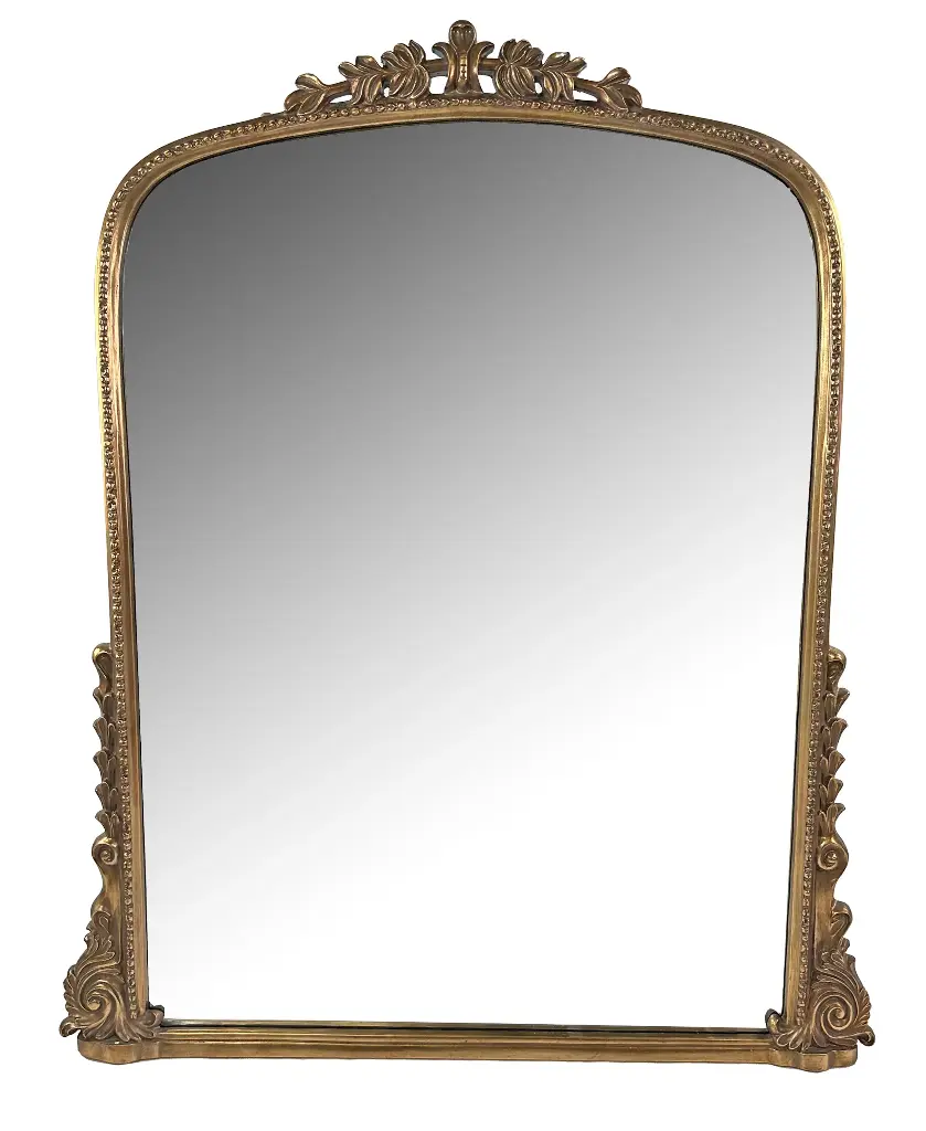 Miroir cadre en or 130x155cm