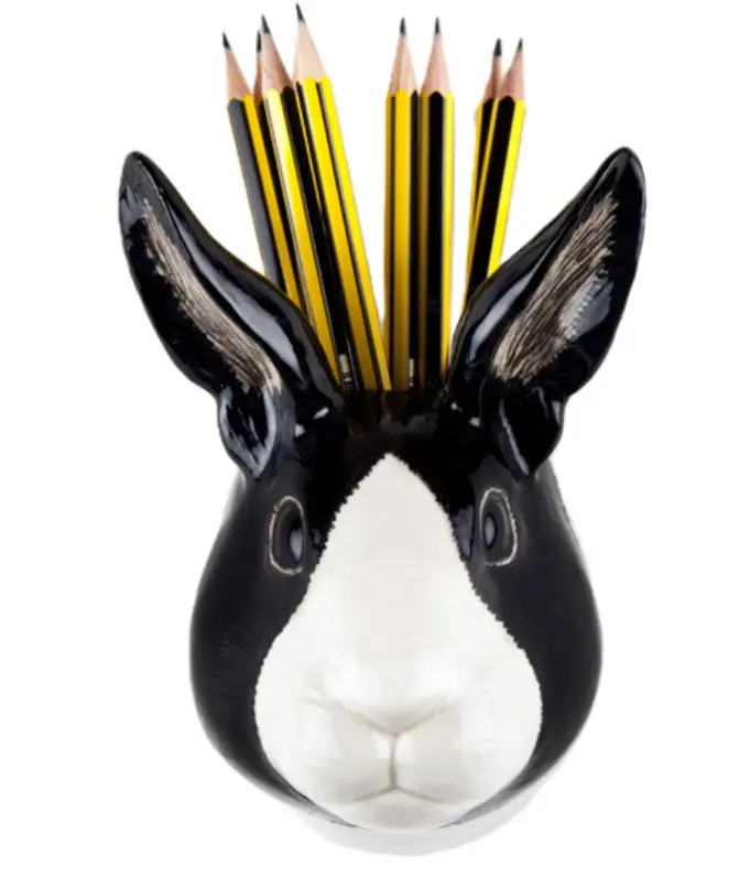 Vase mural néerlandais en forme de lapin