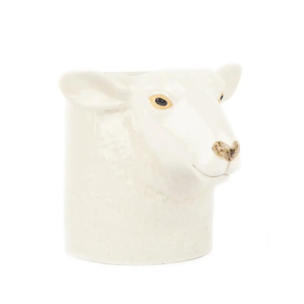 Suffolk Sheep White Utensil Pot 