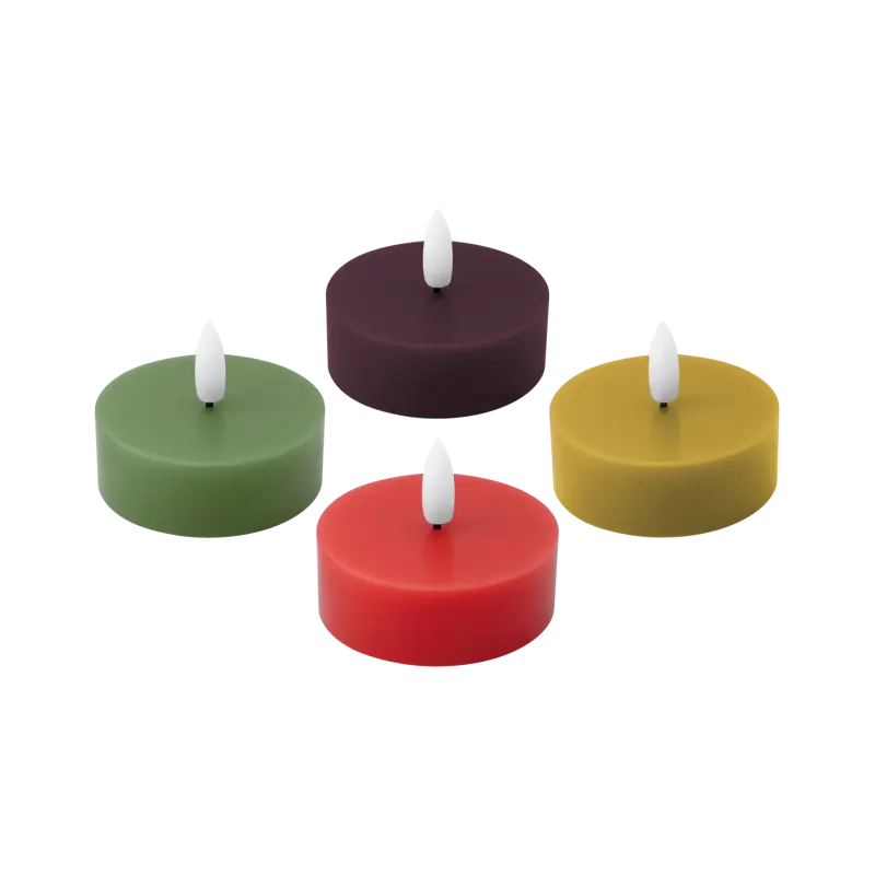 Bougies à réchaud LED Levi, lot de 4