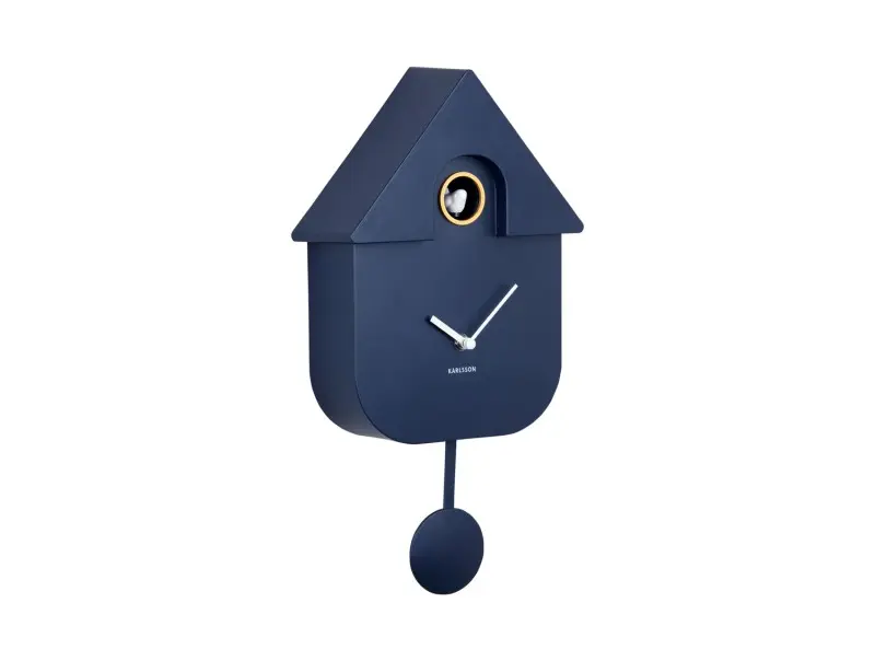 Horloge murale moderne Coucou ABS bleu foncé