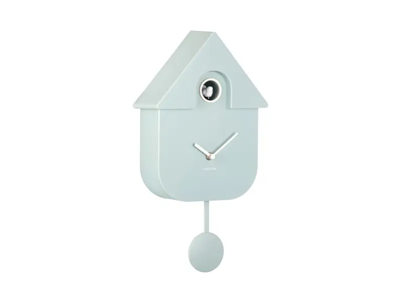 Horloge murale Modern Cuckoo ABS bleu clair