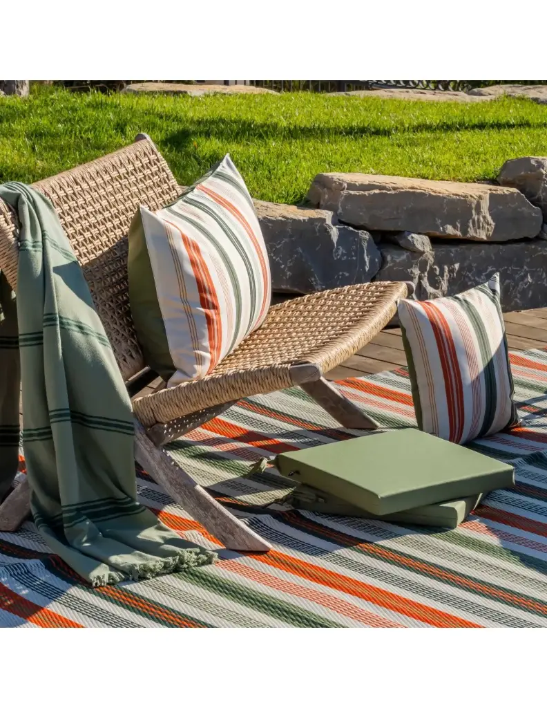 [SUD ETOFFE] COUSSIN 45X45 ST JEAN DE LUZ BRIQUE