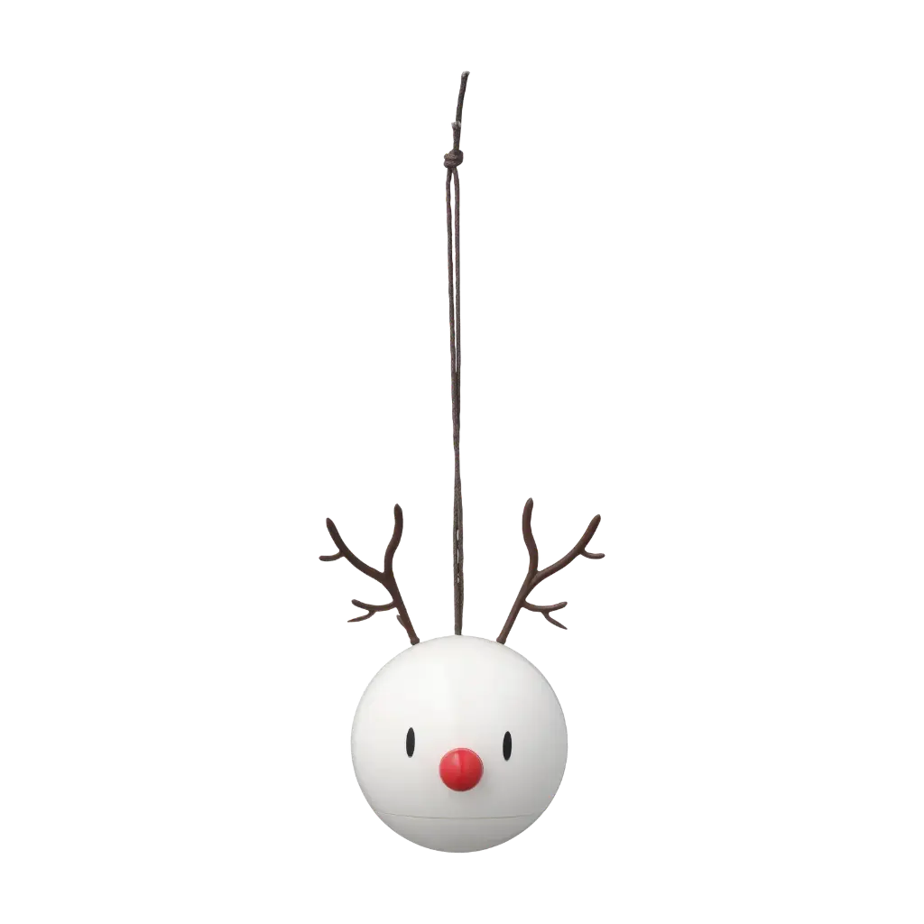 Hoptimist Décoration à suspendre Renne 2 pces Blanc