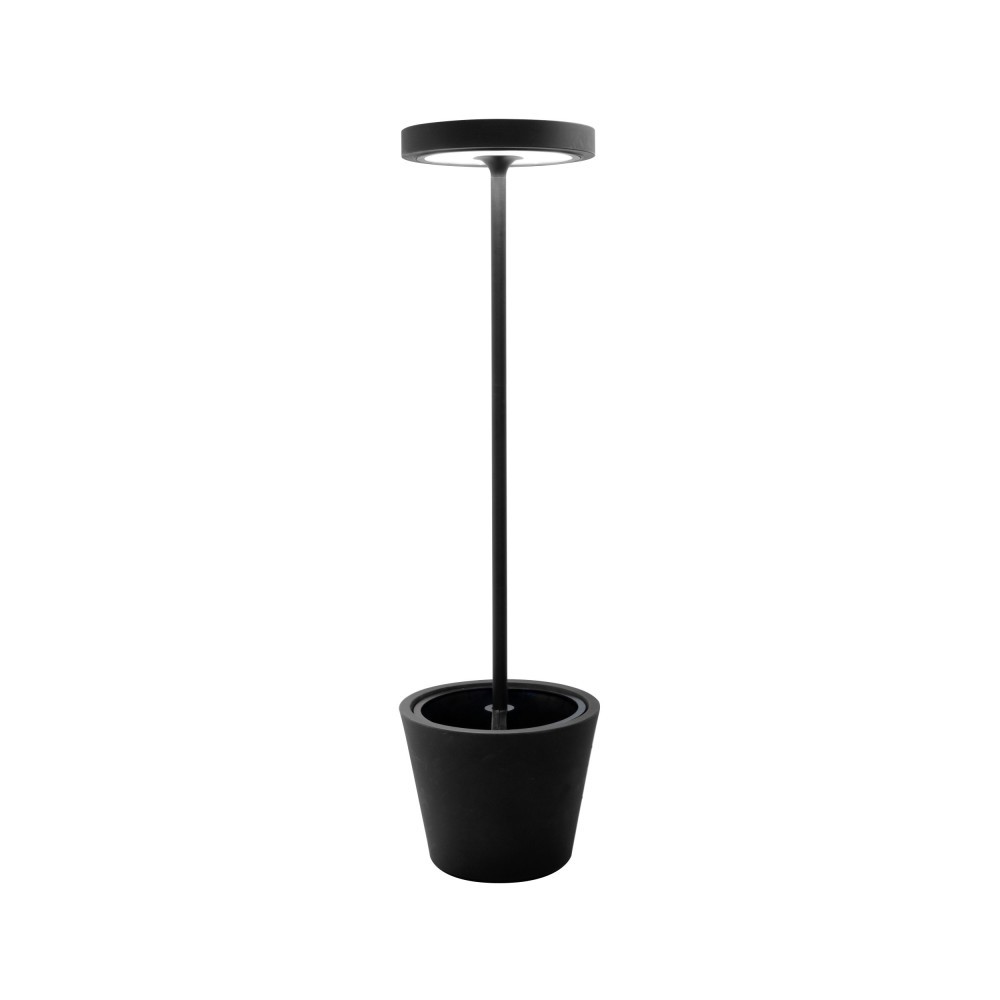 Poldina Reverso Solar L RF lampadaire- Noir