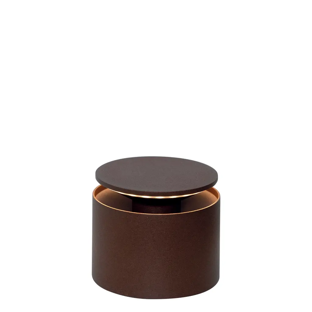 PUSH-UP PRO TABLE LAMP Ø.120x83mm. CORTEN 2,2W LED 105/134lm. NO PLUG