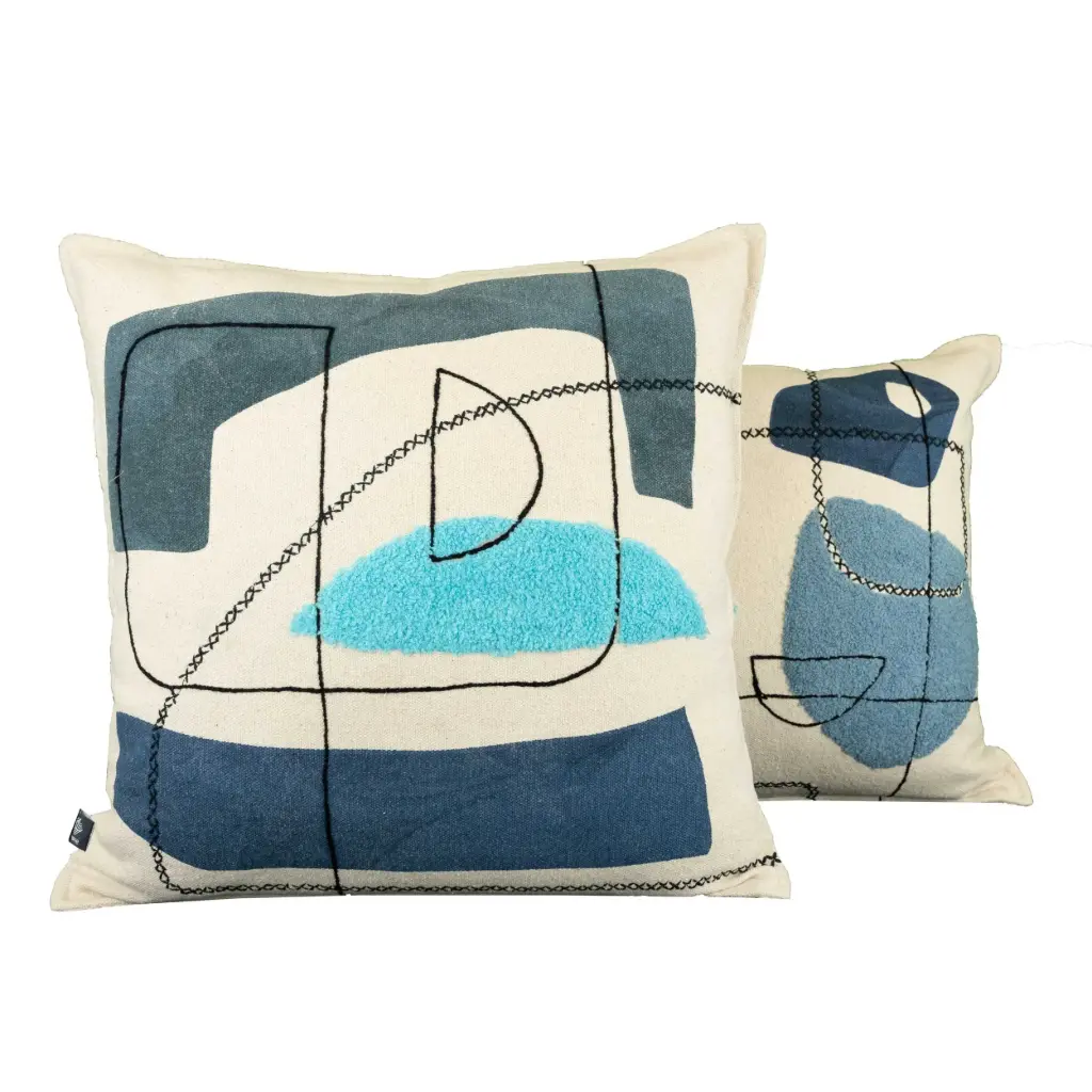 COUSSIN LUNE 40X60 BLUE STONE