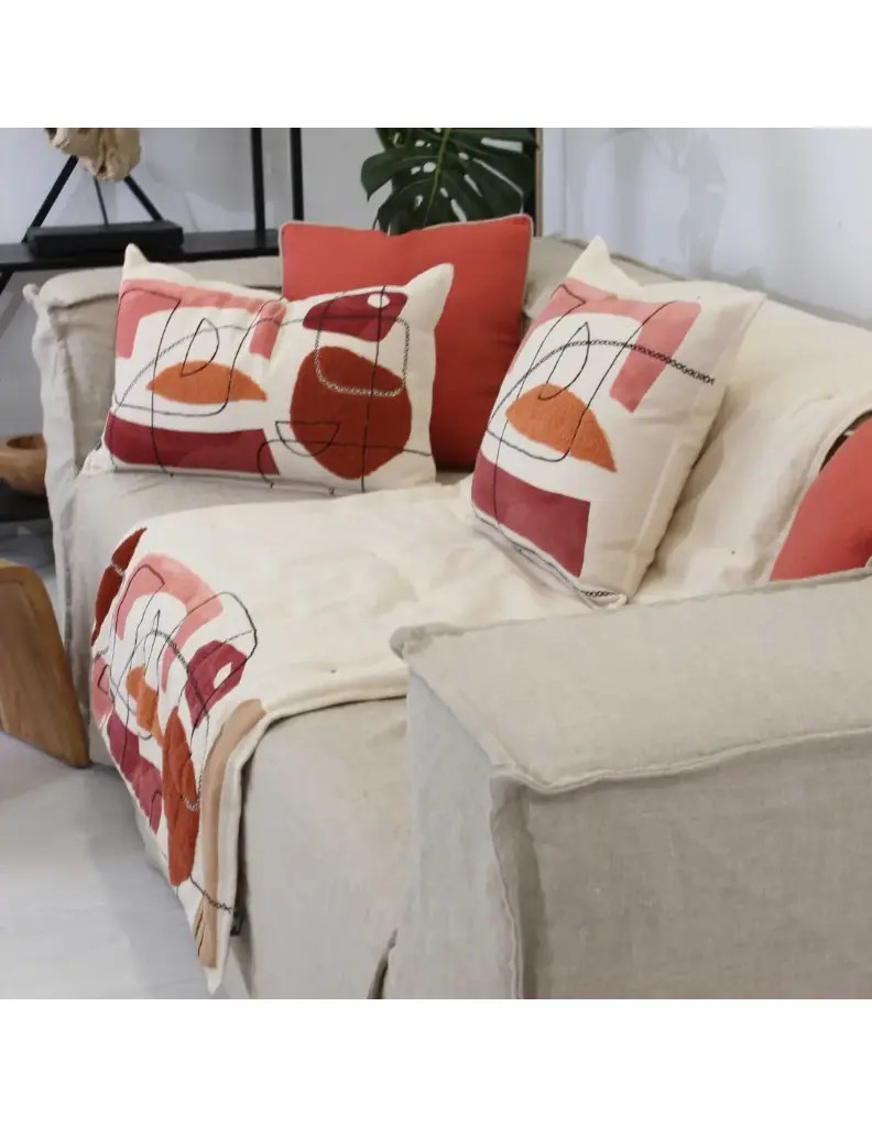 COUSSIN LUNE 40X60 BRIQUE